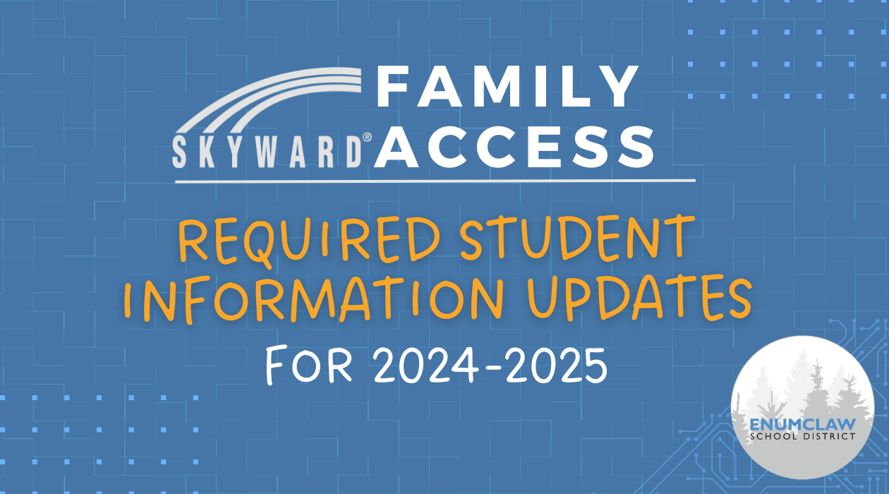 Required Student Information Updates for 2024-2025s