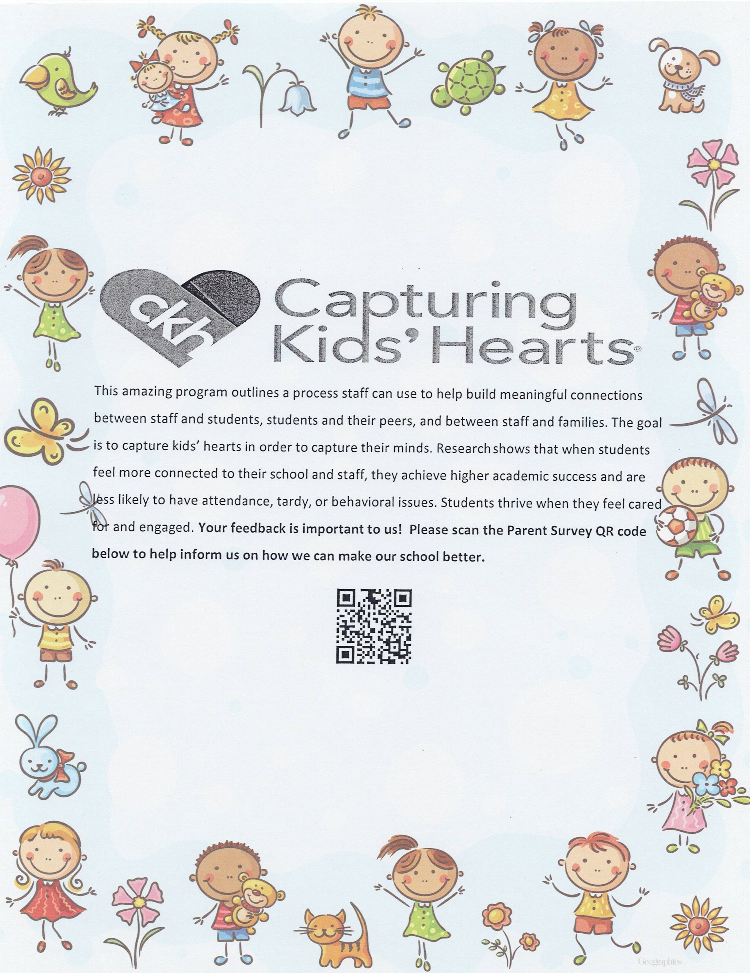 letter asking parents to take a survey