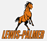 Ranger logo with orange horse and "Lewis-Palmer"