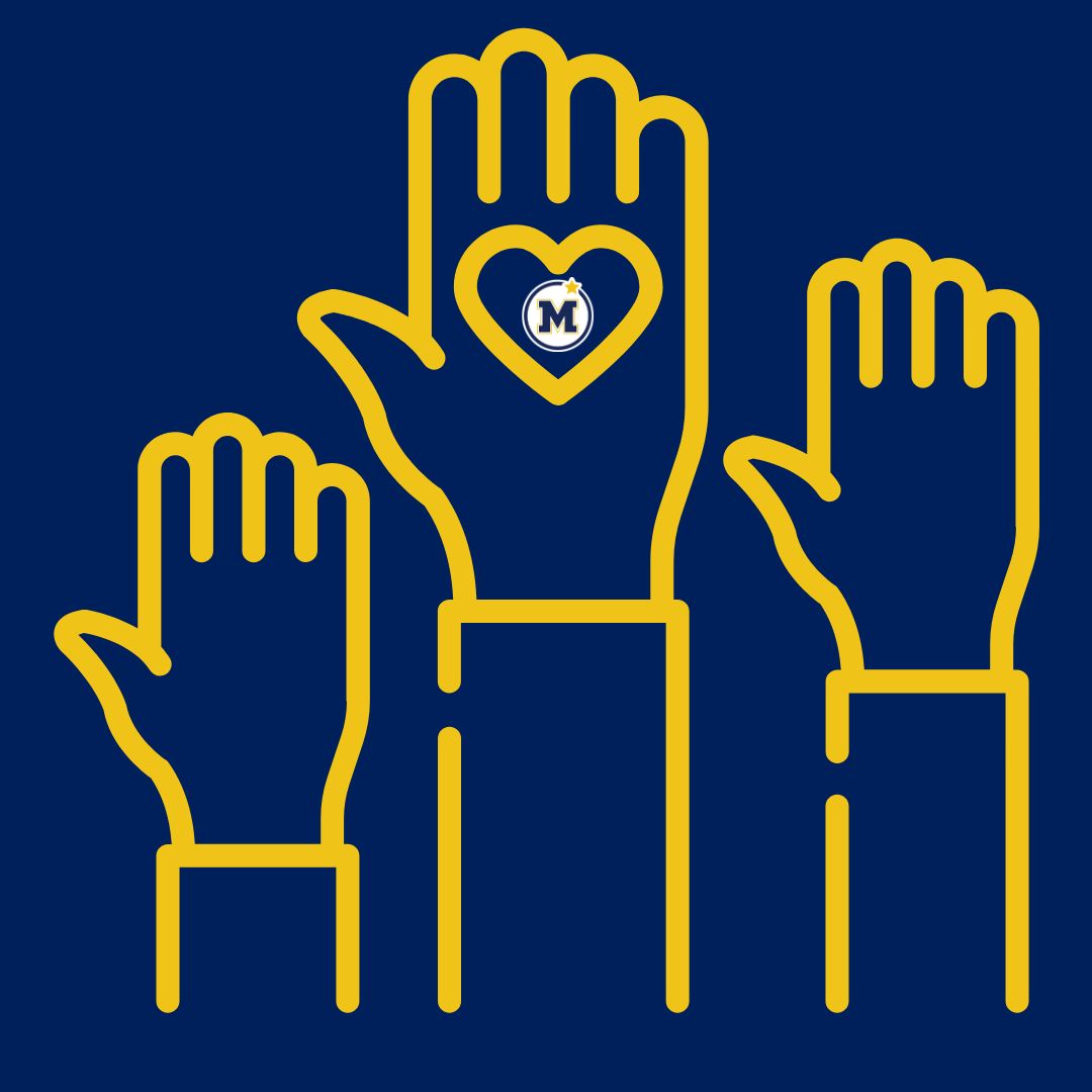 raising hands