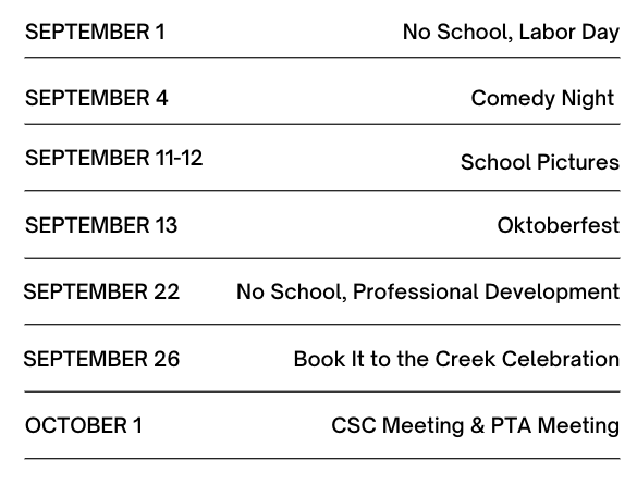 upcoming dates