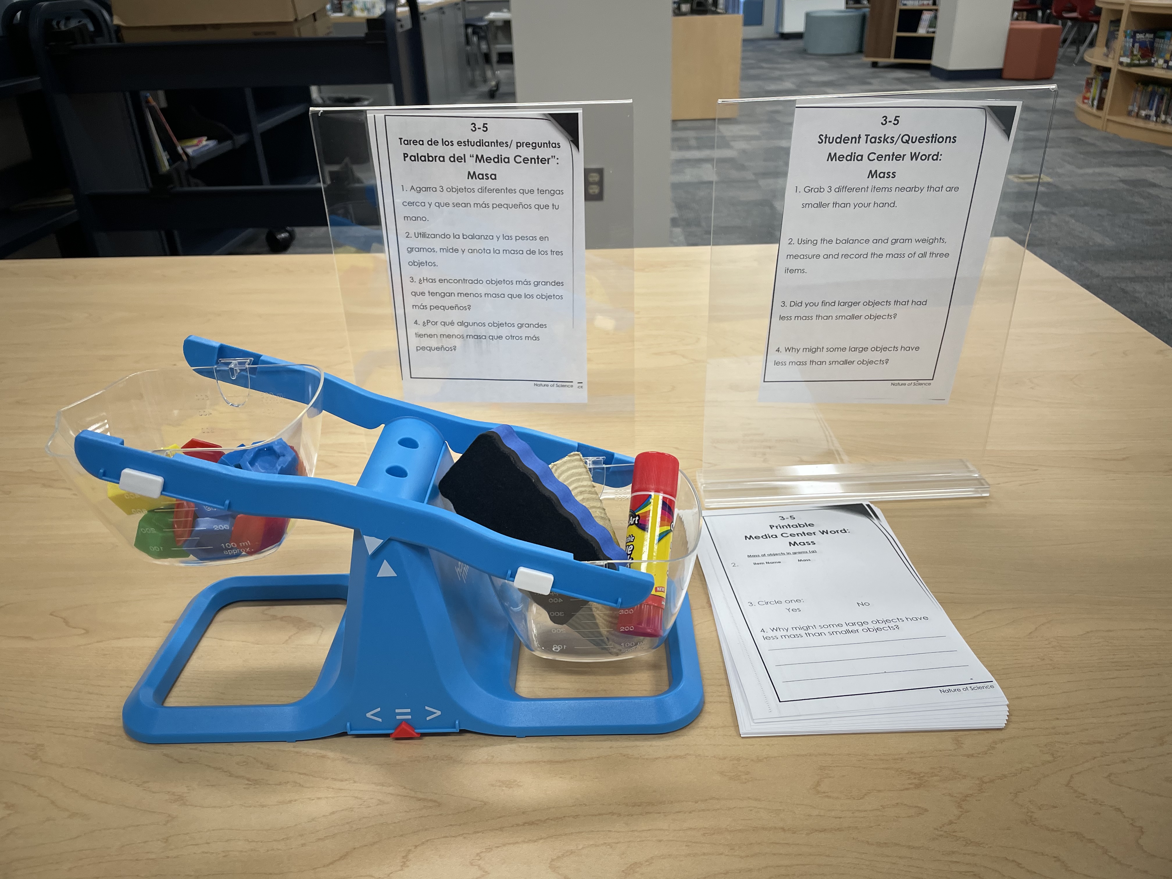 science vocabulary task