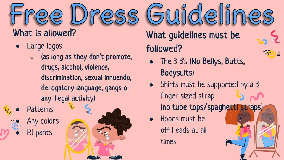 Free Dress Guidelines