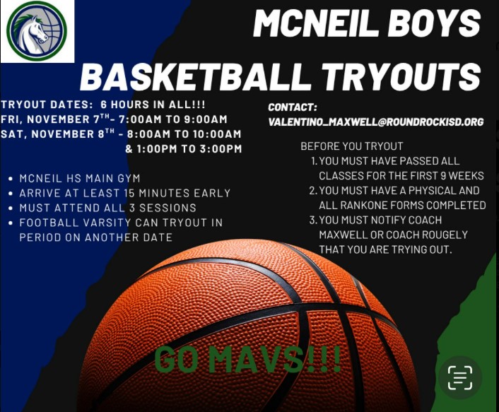 McNeil Boys Basketball Tryouts