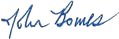 Dr. John Bowes Signature