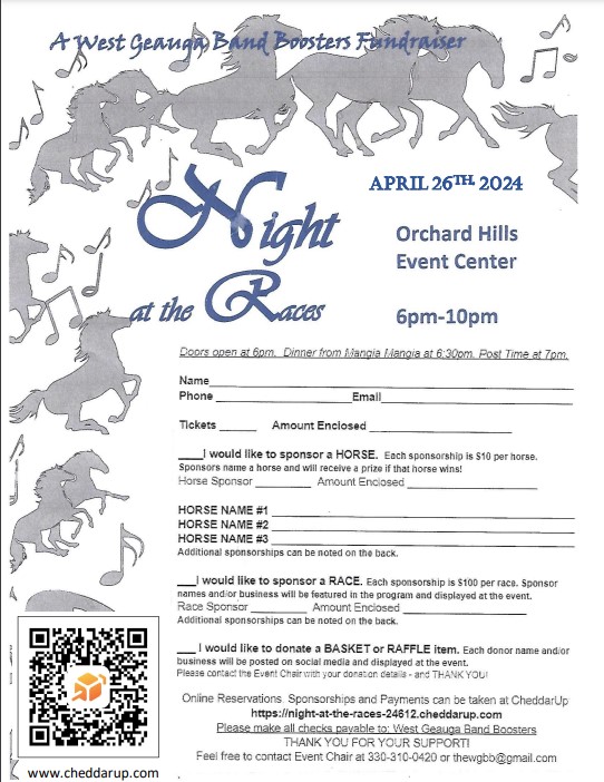 Night at the Races Flyer