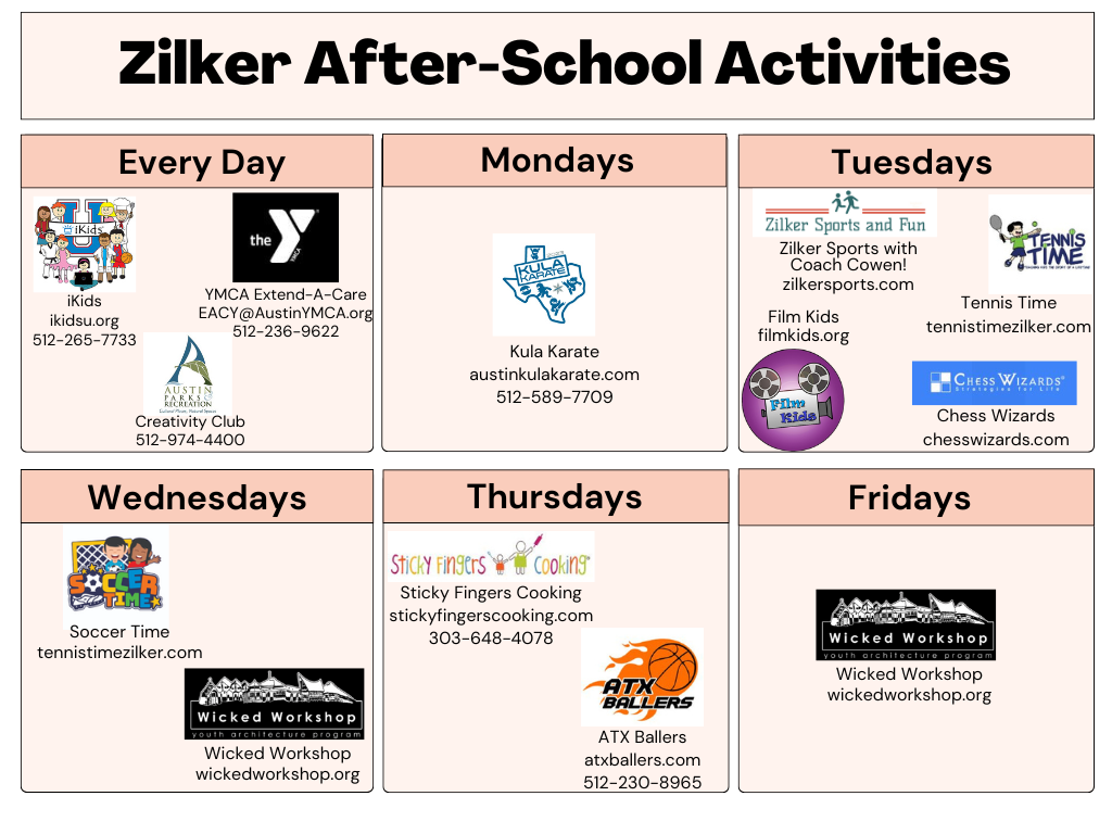 Flyer for After-School Activities