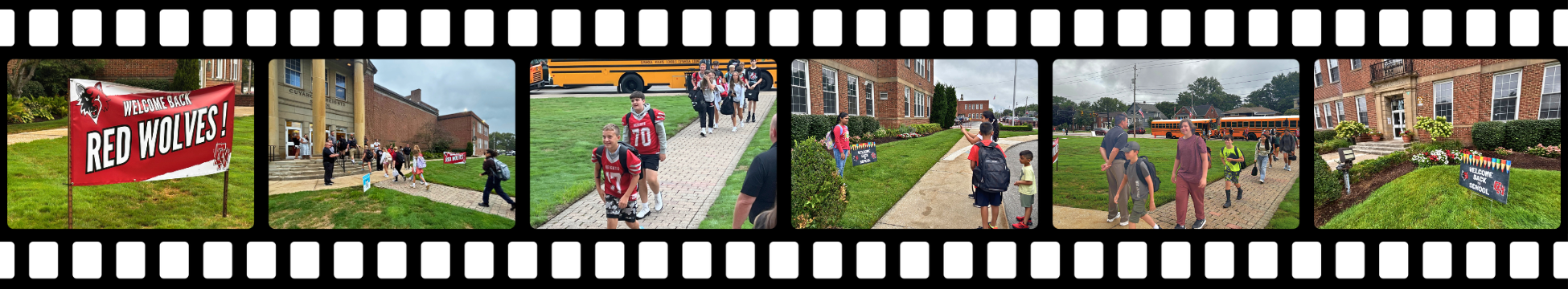 back to school photos on film strip