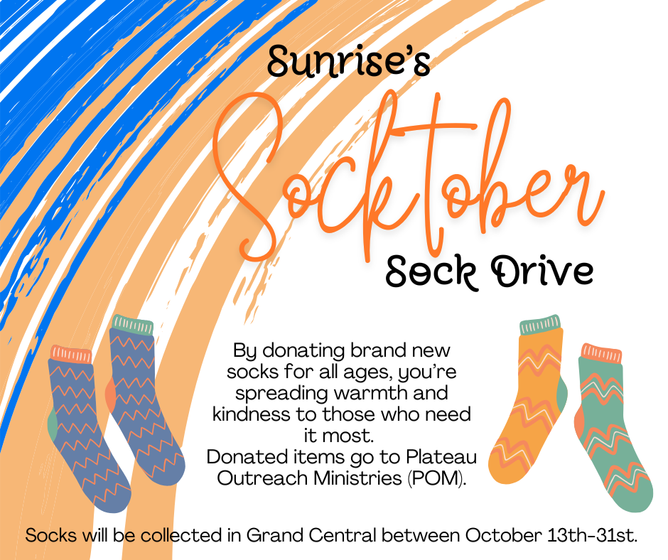 Socktober sock drive thru October 31st
