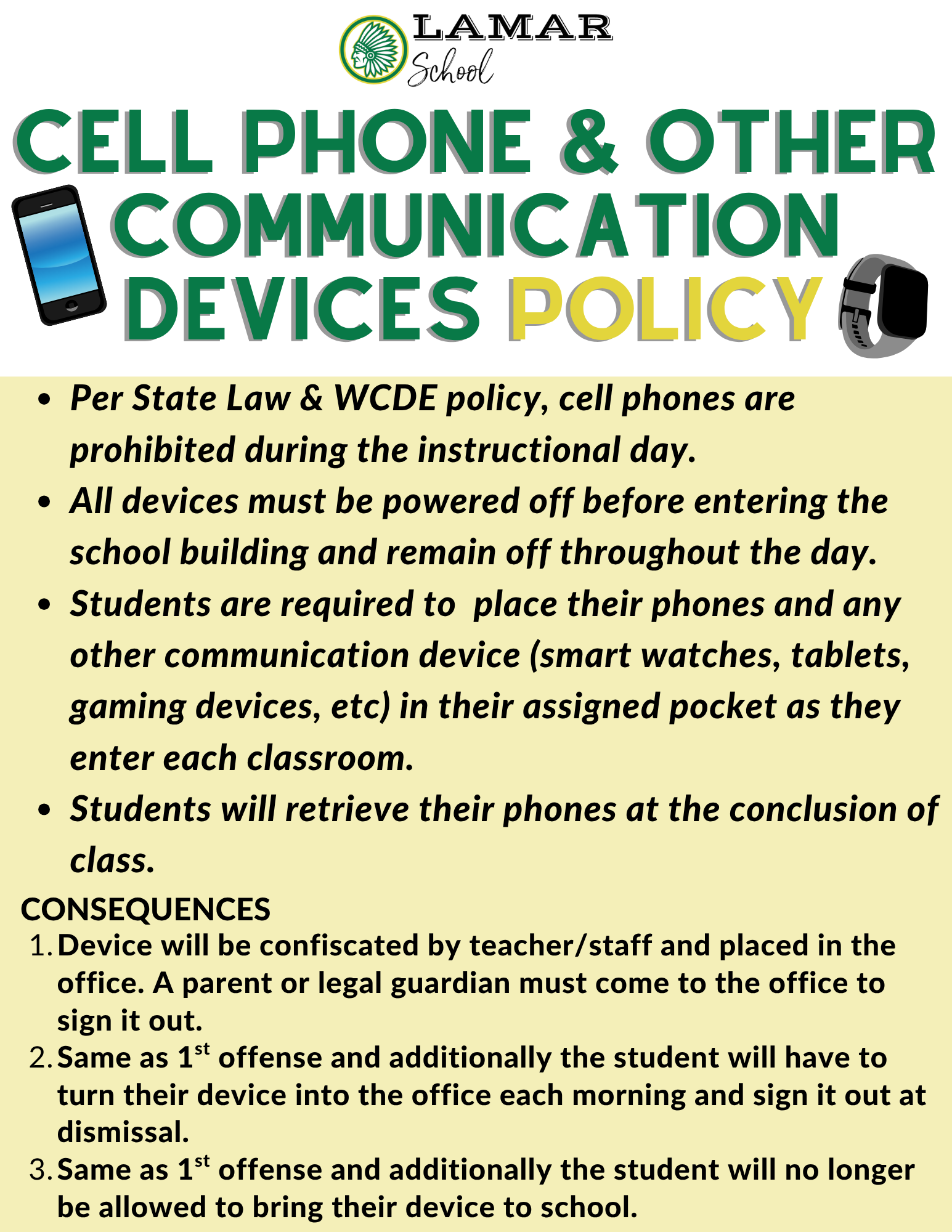 Cell Phone Policy