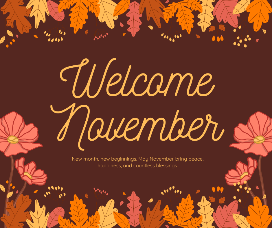 welcome november 2025