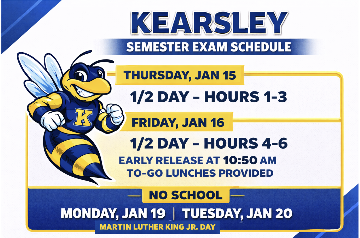 KHS Exam Schedule graphic