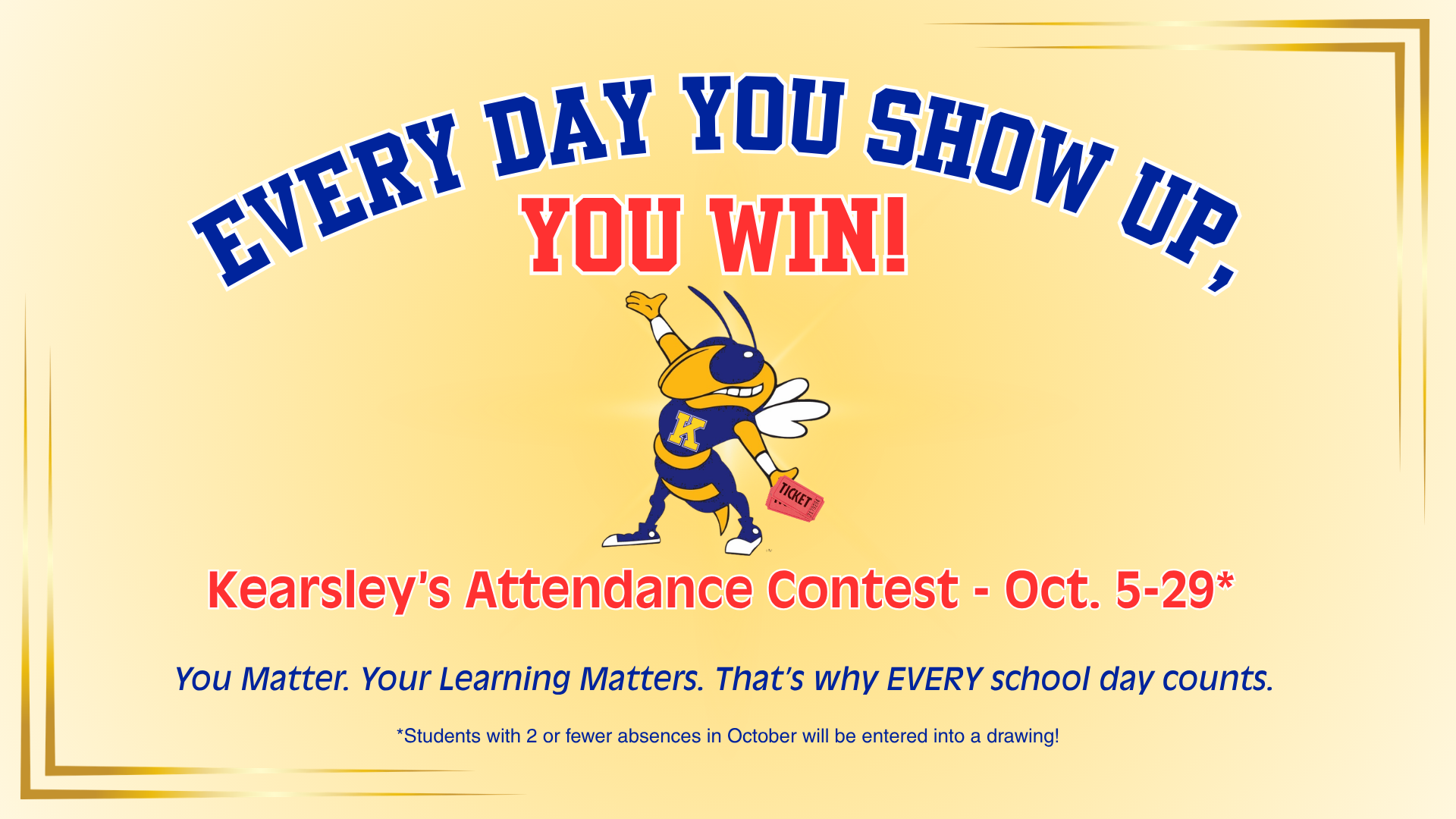 Attendance Contest, Oct. 5-29