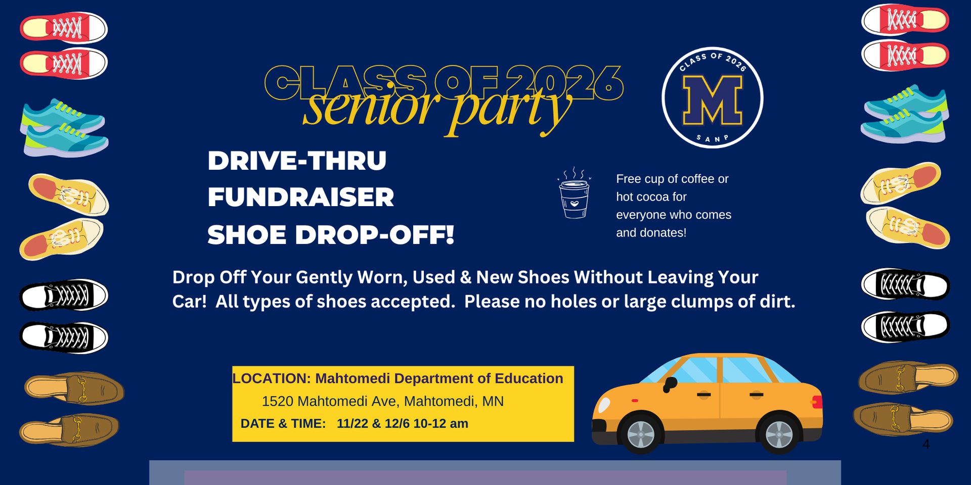 Shoe Drop Off Fundraiser
