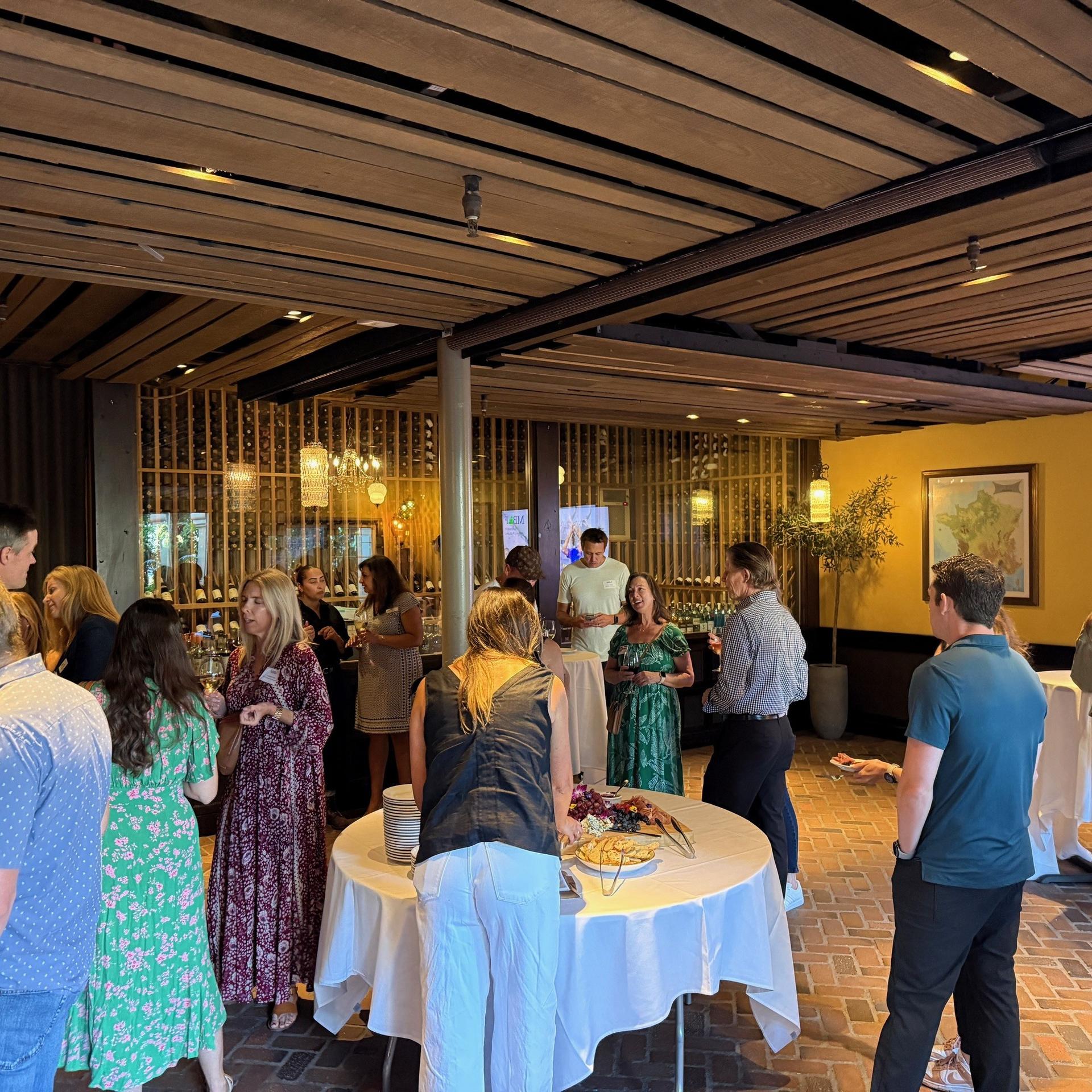 mingling at Tin Roof