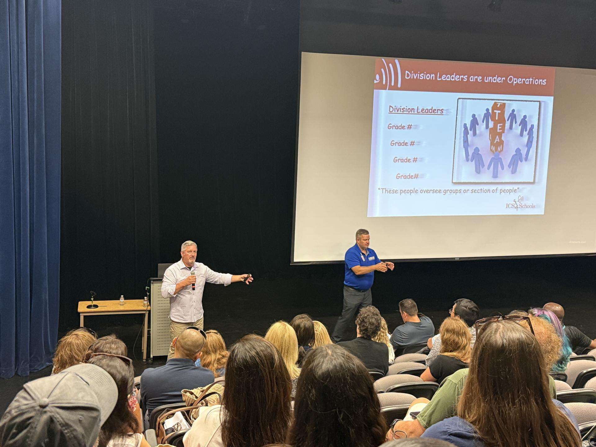 Joe Viramontez presenting from ICS4Schools