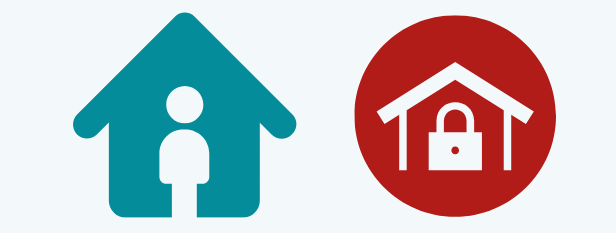 shelter in place lockdown graphic