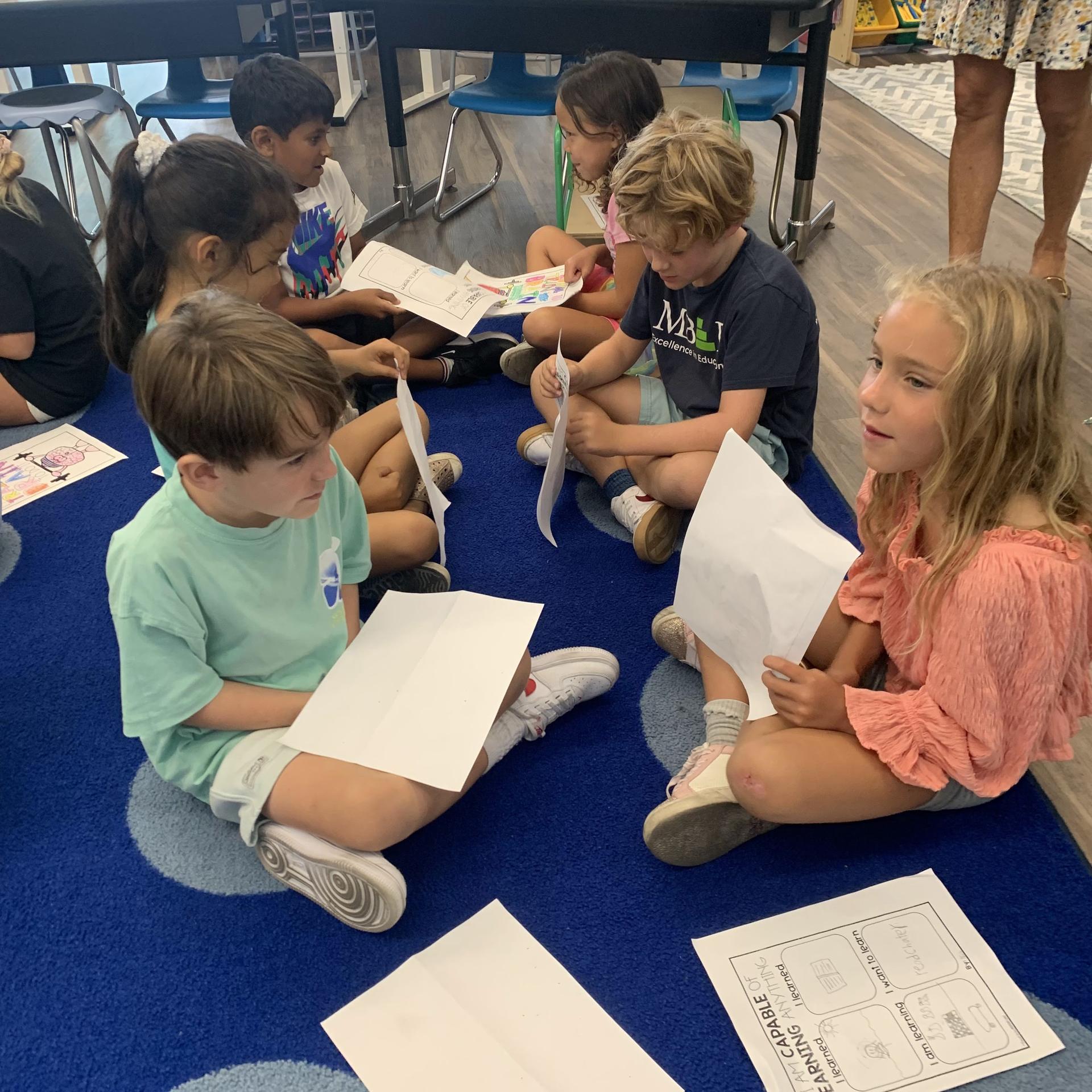 Students working together