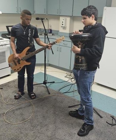 Jeremiah and Facundo on the instruments