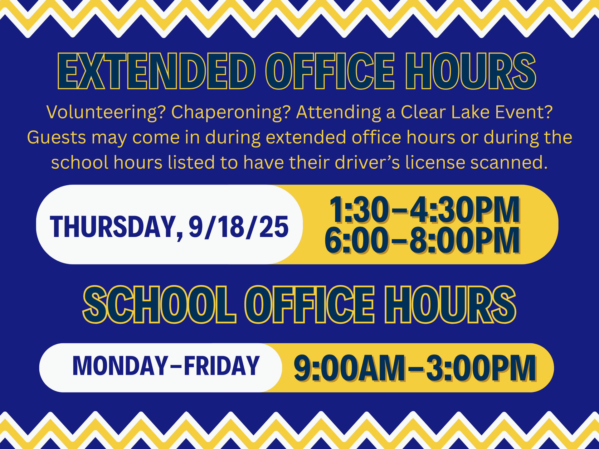 extended office hours