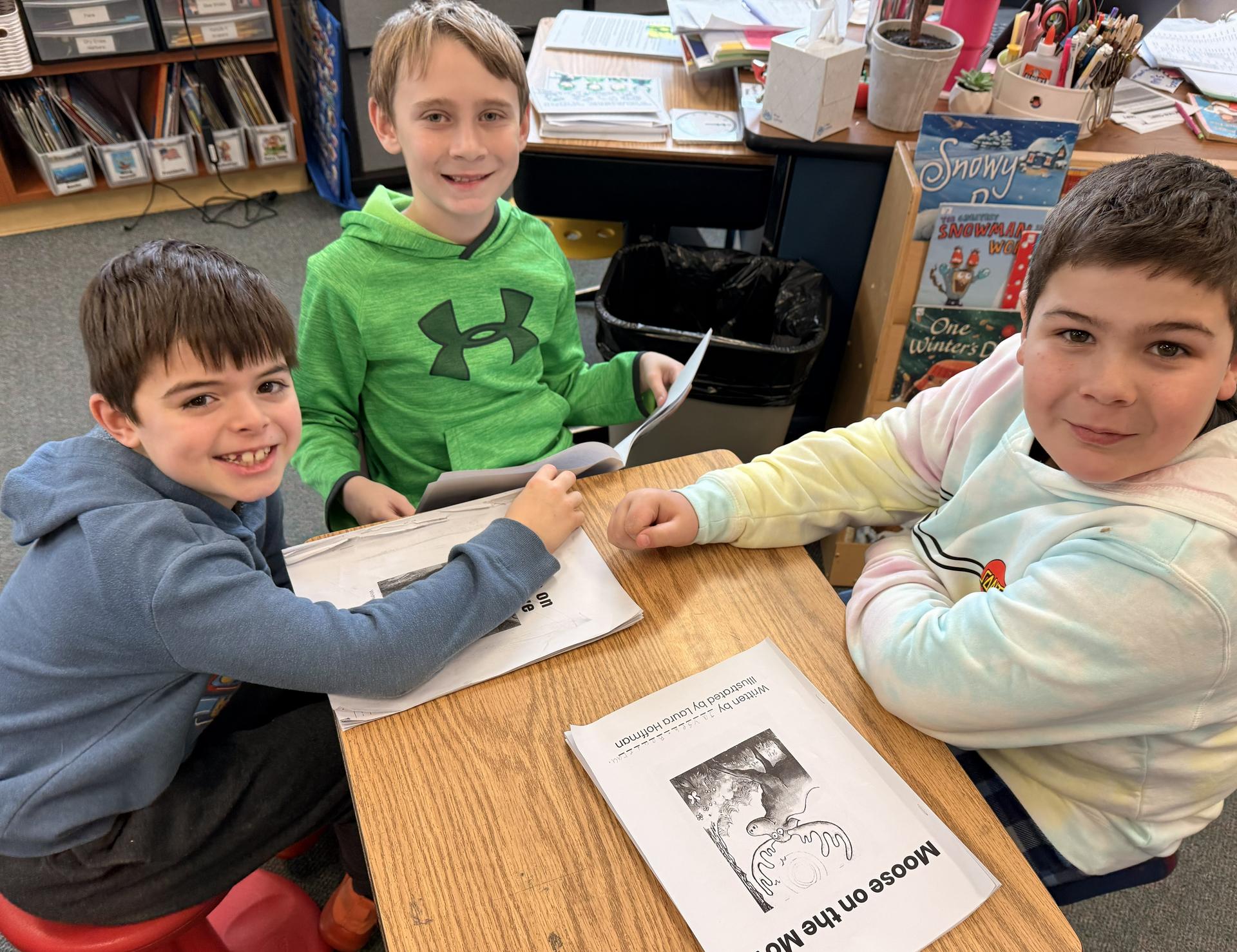 Elementary School students learning via hands on activities