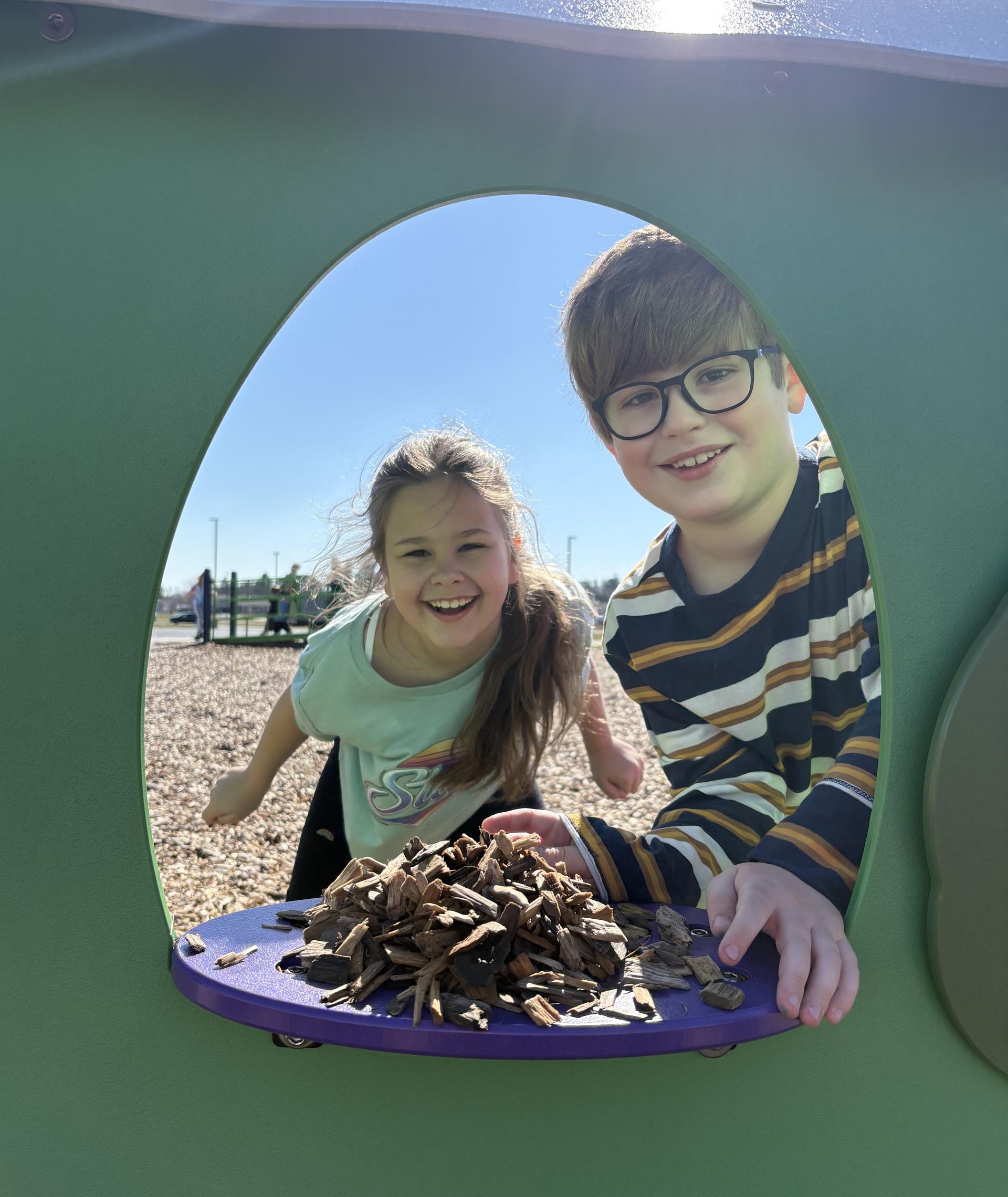 Elementary School students at recess