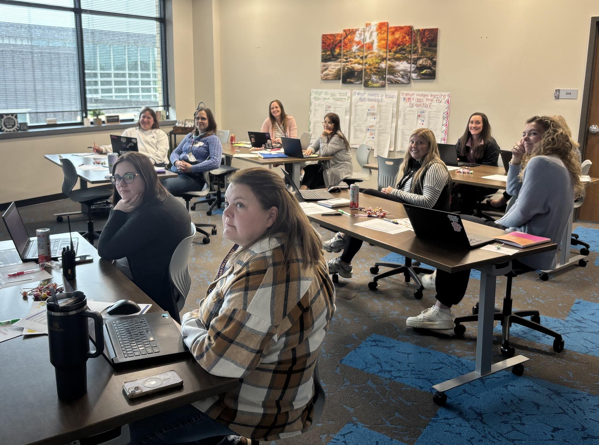 MS teachers in class