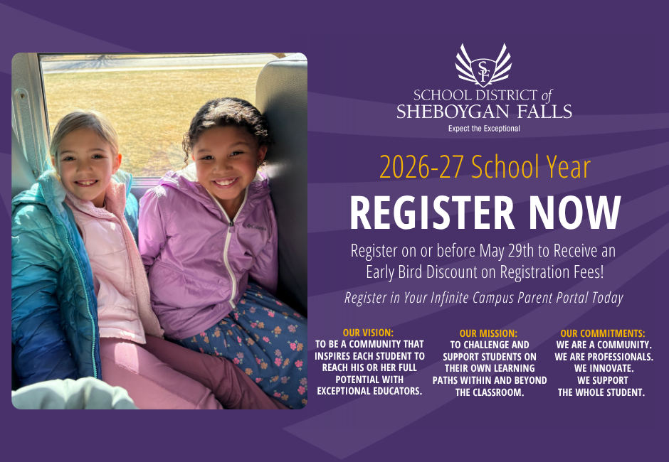 Registration for the 2026-27 school year begins on Friday, May 1st.  Register during the month of May for an Early Bird Discount!