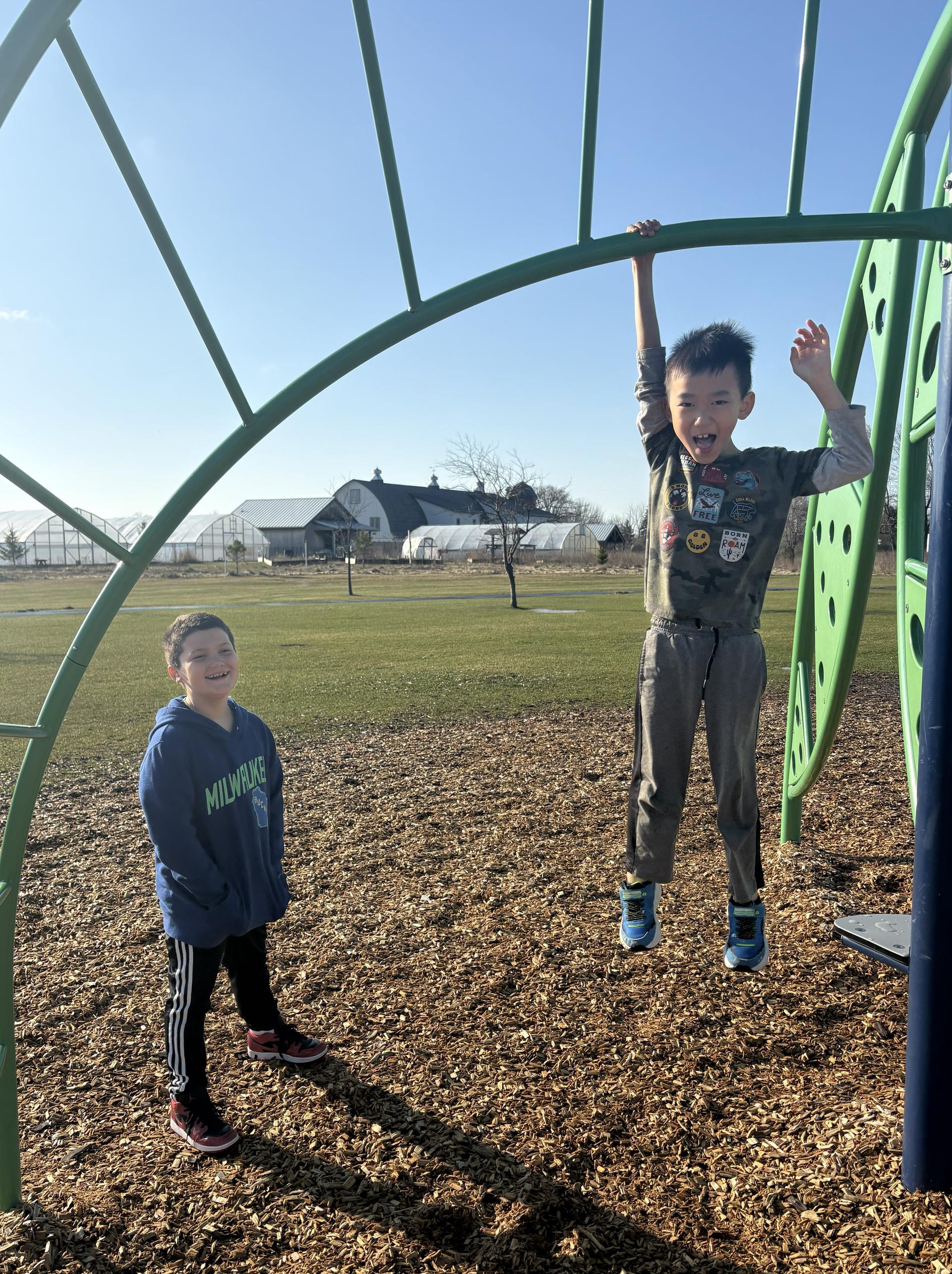 Elementary School students at recess