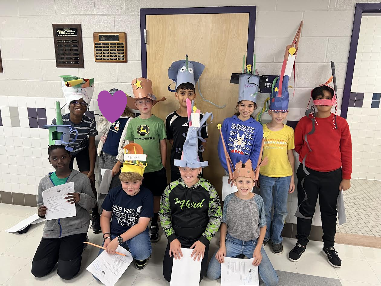 Challenge students wearing their thinking caps