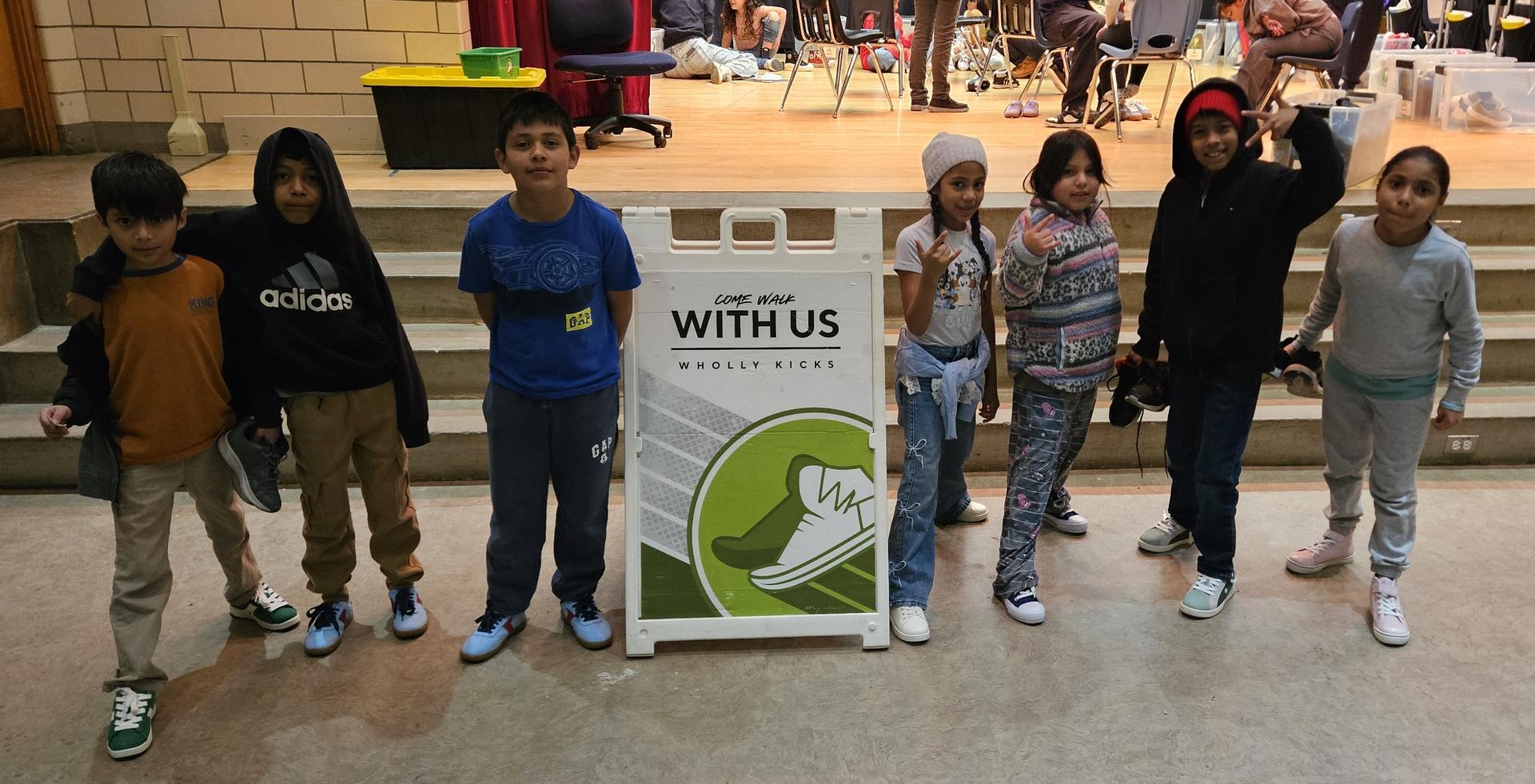 Two students practice yoga at Ellis Adventure day.