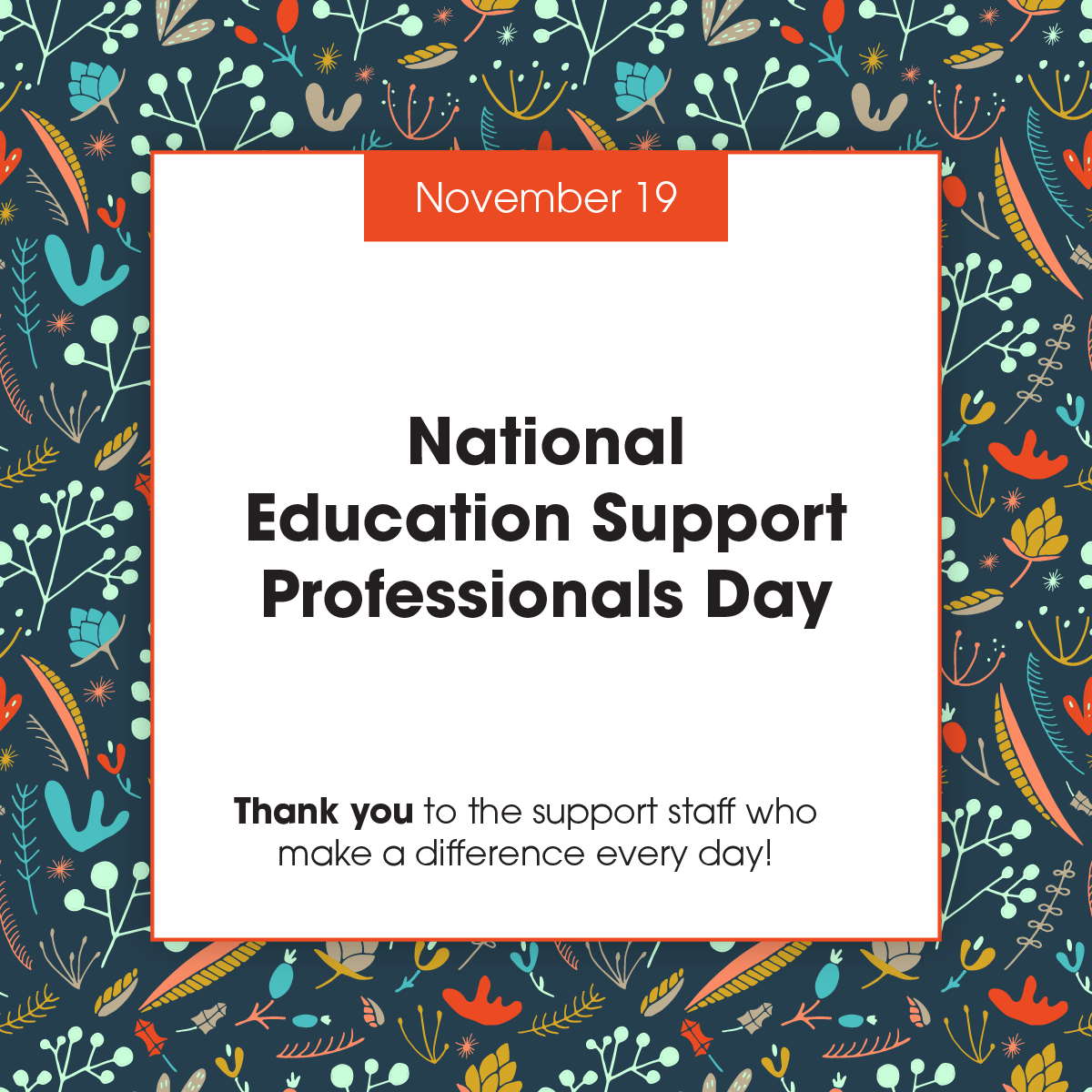 National Education Support Professionals Day Logo