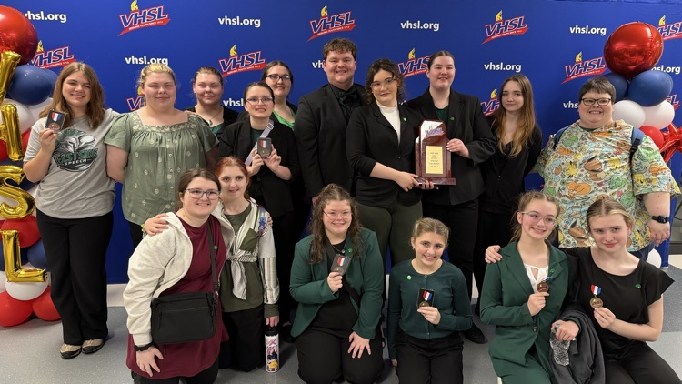 Wise County Public Schools congratulates Eastside High School's Spartan Speech for capturing a Class 1 VHSL State Championship, scoring 23 total team points!!! Also, congratulations to the following students, whose performances secured individual state championships in the following categories: