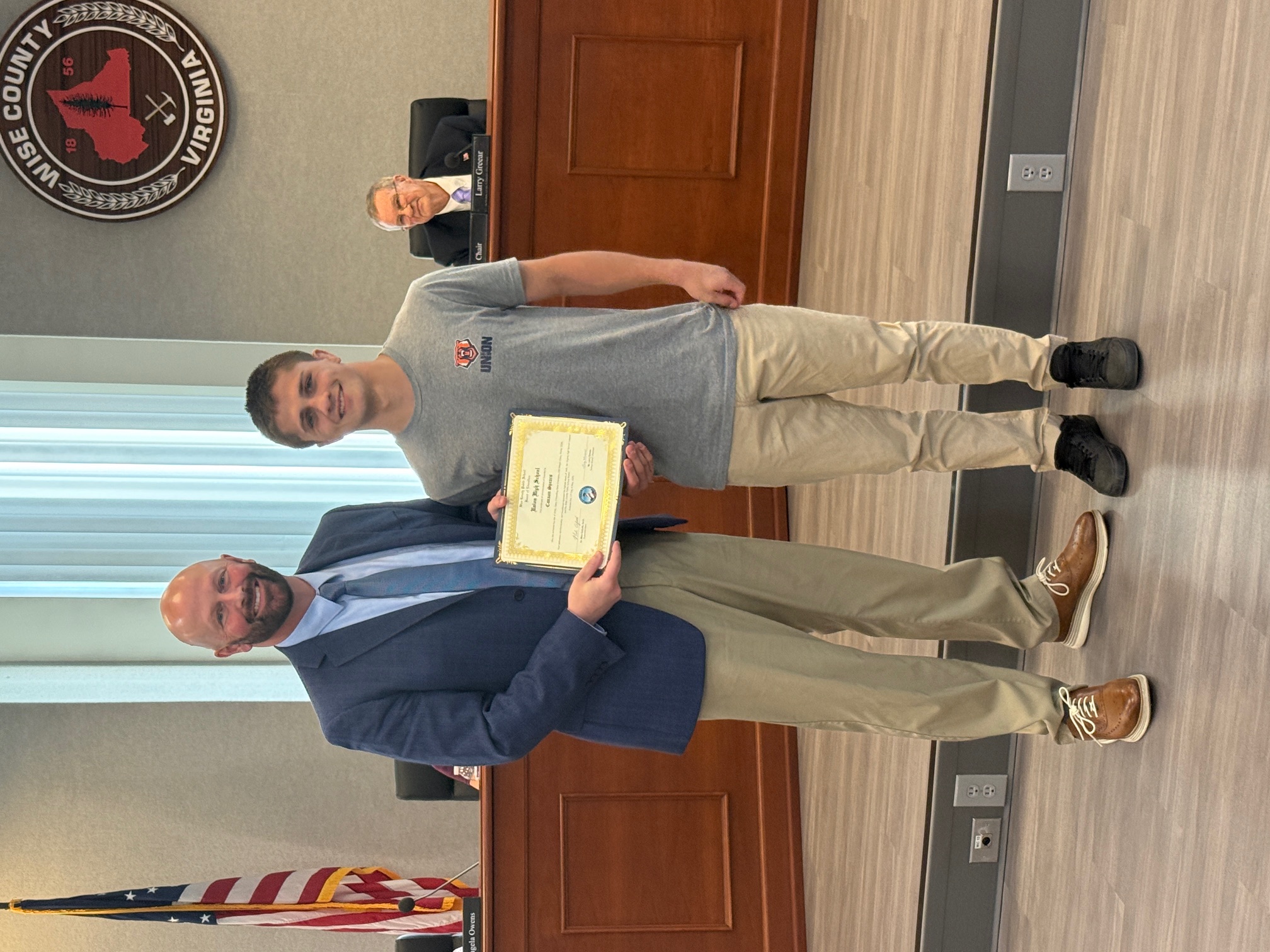 🏆 A LEGENDARY FINISH! 🏆  Today, the Wise County Public School Board officially honored Union High Senior Canaan Spears for a wrestling career that will be talked about for years to come!  On February 21st, Canaan secured the 2026 VHSL Class 2 150lb Wrestling State Championship, marking his THIRD state title! 🥇🥇🥇  Check out these stats: ✅ 3-Time State Champion ✅ 48-3 Senior Season Record ✅ 175-11 Career Record  Canaan, your dominance on the mat and your dedication to the sport have been an inspiration to the entire Bear Nation. We can’t wait to see what you do next! 🐻💪🔥  Congratulations, Canaan!
