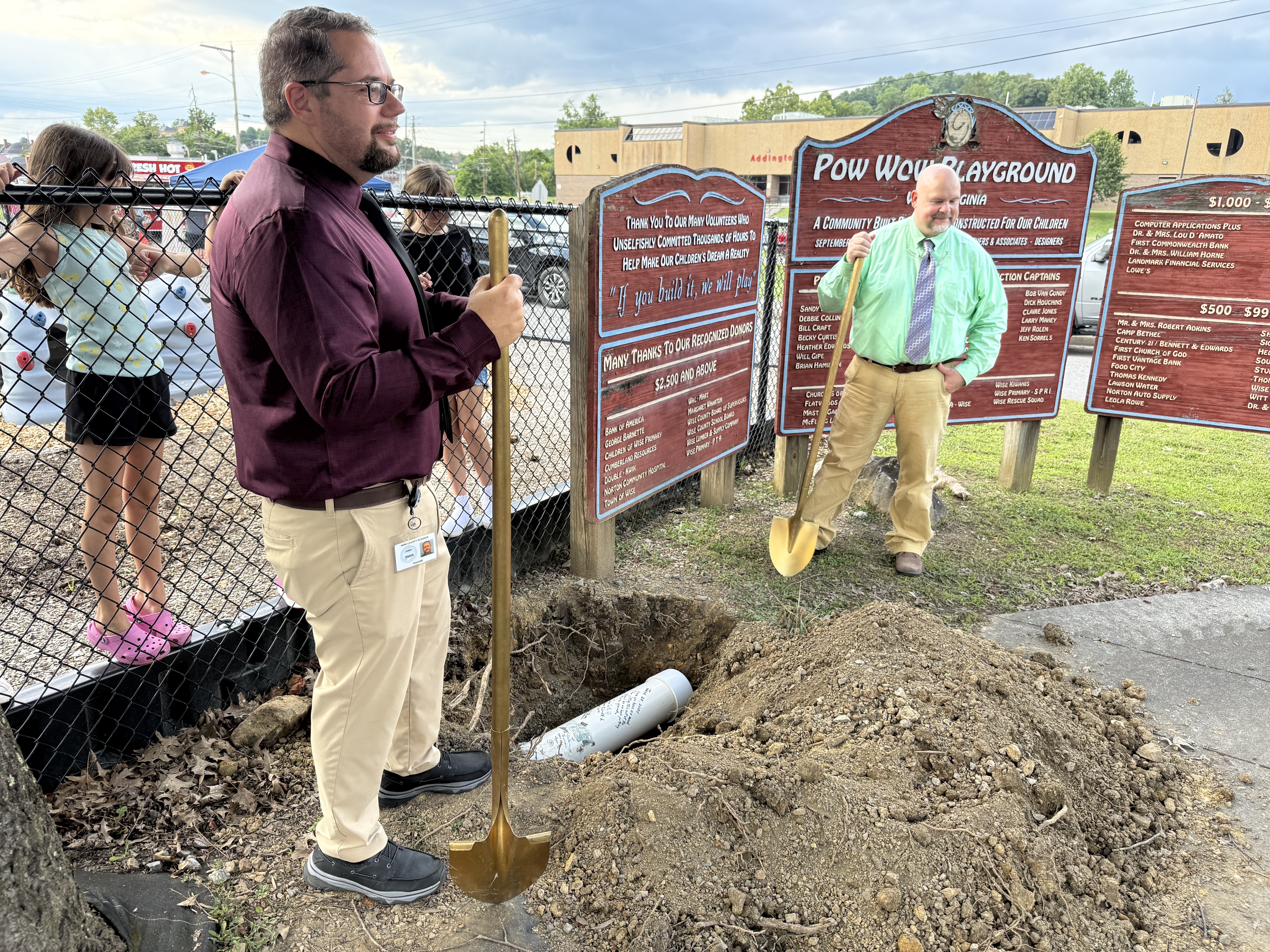Wise Primary School celebrated a special moment by burying a 2026 time capsule at their Back-to-School Bash on Tuesday, August 4th! 🎉📚⏳  This time capsule captures a snapshot of life at Wise Primary School in 2026 and will remain sealed until 2051. Inside are photos, favorite books, songs, school memories, and a glimpse of today's world—including a commemorative flag honoring America's 250th Birthday..  When it's opened 25 years from now, the hope is that it will bring smiles, spark cherished memories, and reflect the joy, pride, and spirit of our students, staff, and community.  A heartfelt thank you to Food City for their generous sponsorship of this special project. Your support has helped us preserve a piece of Wise Primary School history for future generations!