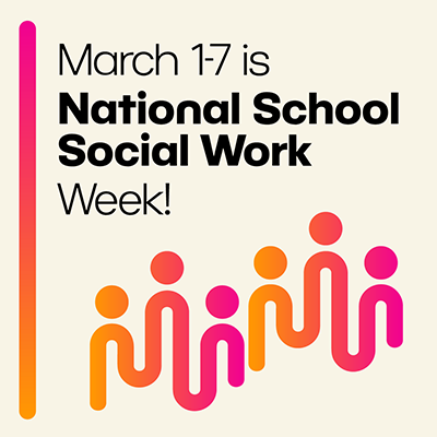 National School Social Work Week March 1-7 logo