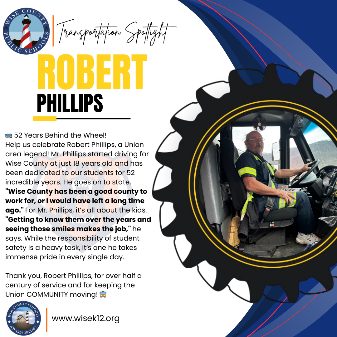 Transportation spotlight for the month of December--Robert Phillips