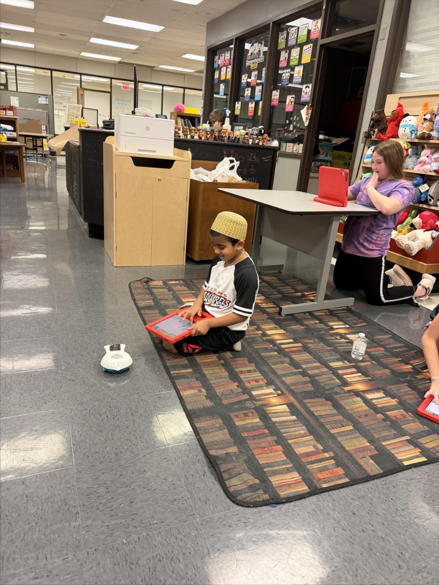 On March 30, 2026, Heather Askea and two UVA-Wise Streamwise student ambassadors visited JW Adams Robotics to teach students new and fun technology. Students had the opportunity to use the Spherios in a new way- with a number line activity, and were introduced to an exciting new way to code using the Finch robots. Students had fun learning how to code the finches and letting them travel around the library. A fun activity was trying to get the club sponsors, Ms. Karen, Ms. Ruth, Mrs. Bolling, and Mrs. Miller, with the finches. The final activity of the Streamwise visit was a coordinated dance using the finches. At the end of the visit, Mrs. Askea asked students what their favorite activity of the day was, and the overwhelming response was 