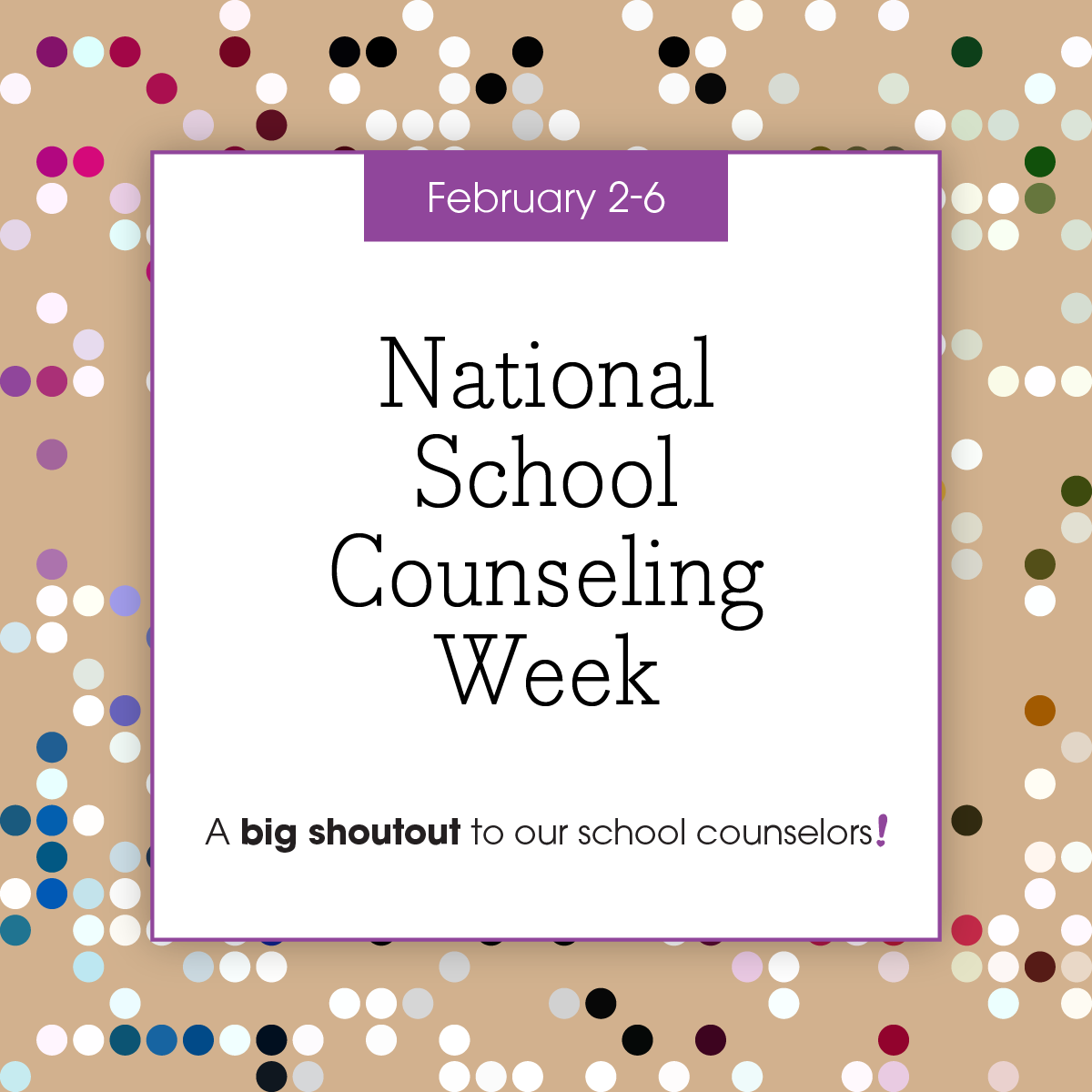 National School Counseling Week Logo