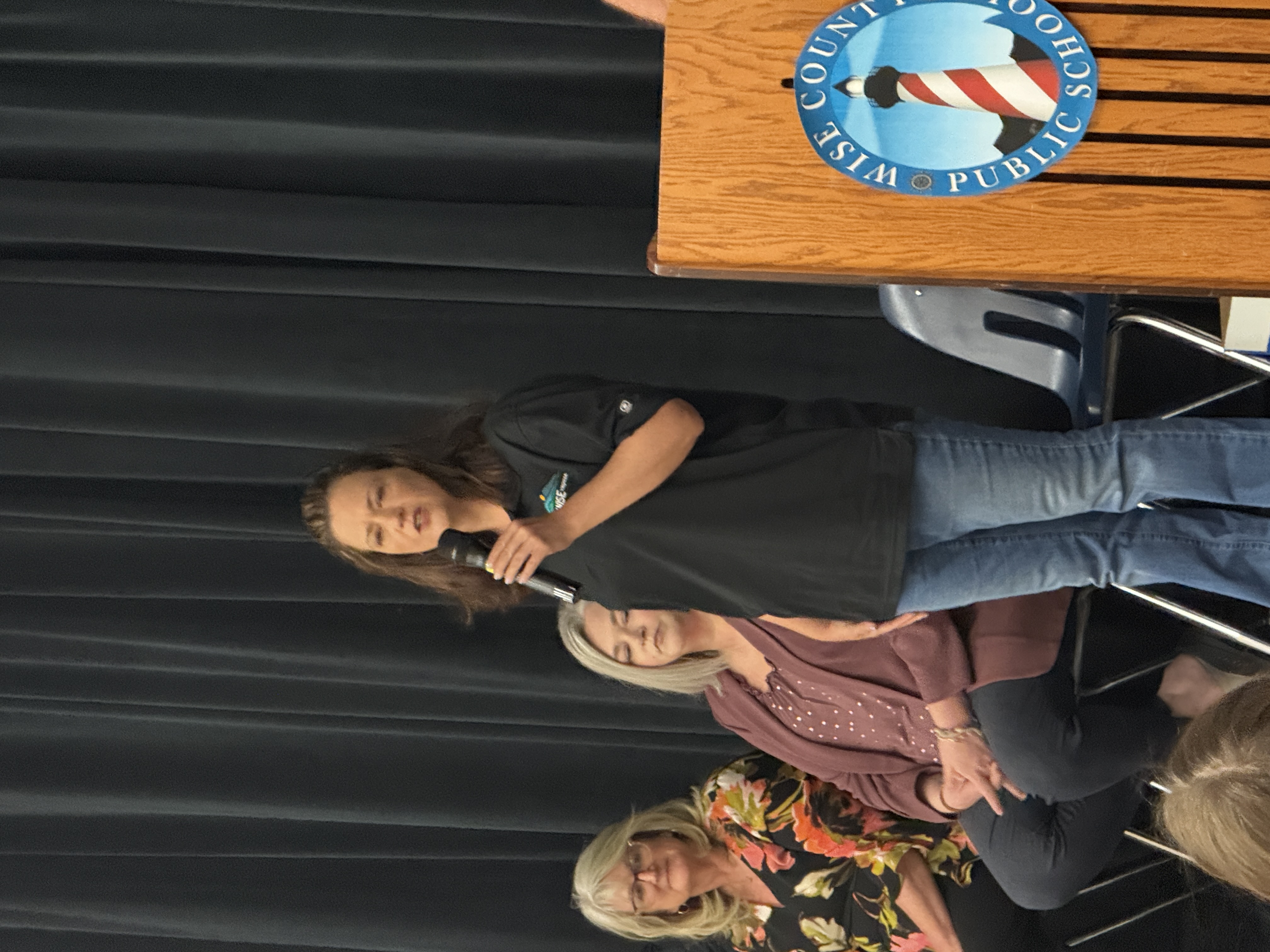 Council member Laura Taylor outlines her role as one of five council members with the Town of Wise.