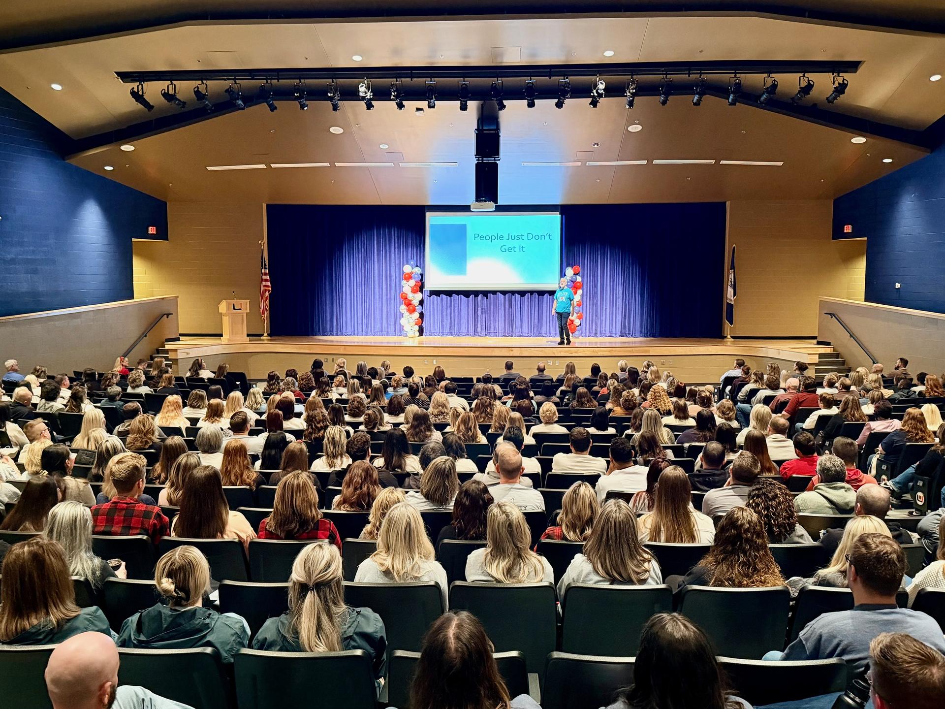 Mr. Brooks is introduced to the audience