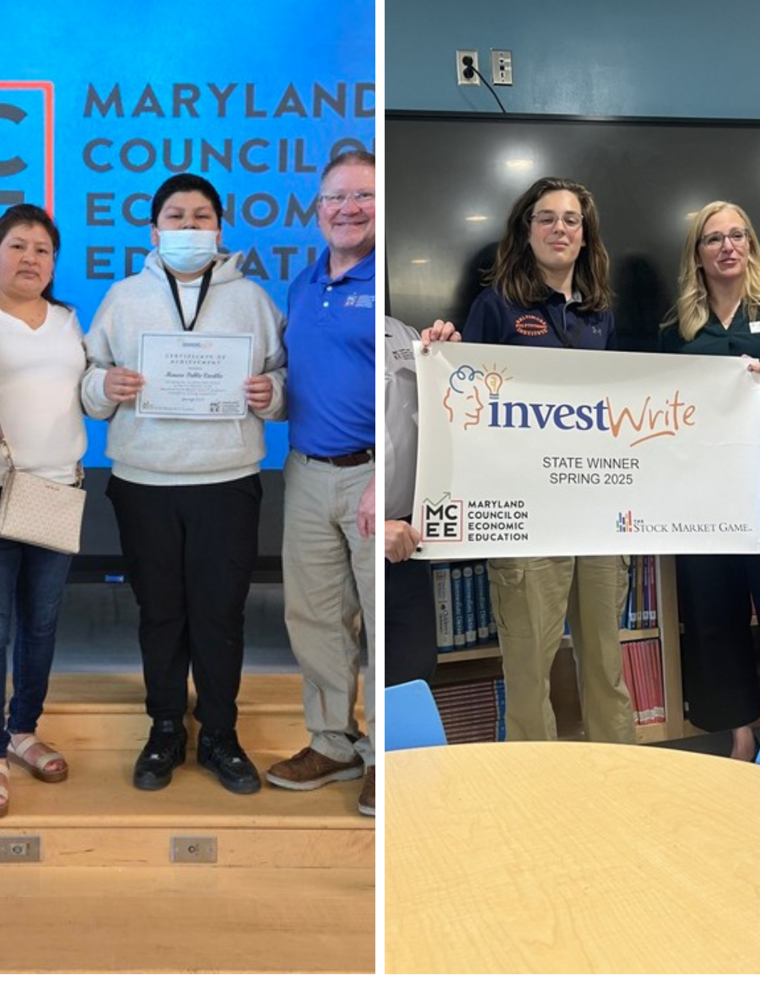 Madre e hijo en un evento en exteriores