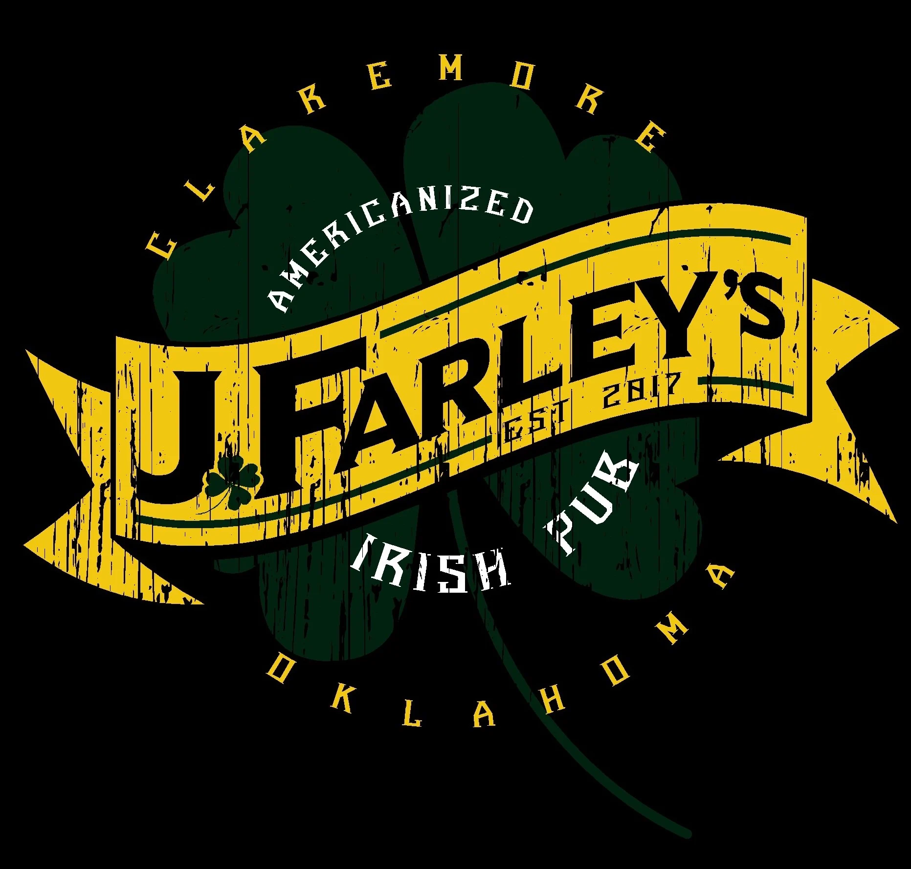 Black and gold glitter-themed flyer with string lights and stars across the top. Text reads: “Please join the Claremont PTO for our Silent Auction Fundraiser.” Event details: Thursday, November 20th, 6–9 PM at J Farley’s Irish Pub, 820 S Lynn Riggs Blvd, Claremore, OK 74017. Invitation text: “Join us for a night of food, drinks, raffle, and great auction items. Admission tickets $10 each; each ticket earns one entry into the raffle. Adults only, please. All profits from the silent auction go to Claremont Elementary PTO to support the teaching staff and students—so bid generously!” A gold border surrounds the text, and a QR code appears at the bottom for tickets or donations.