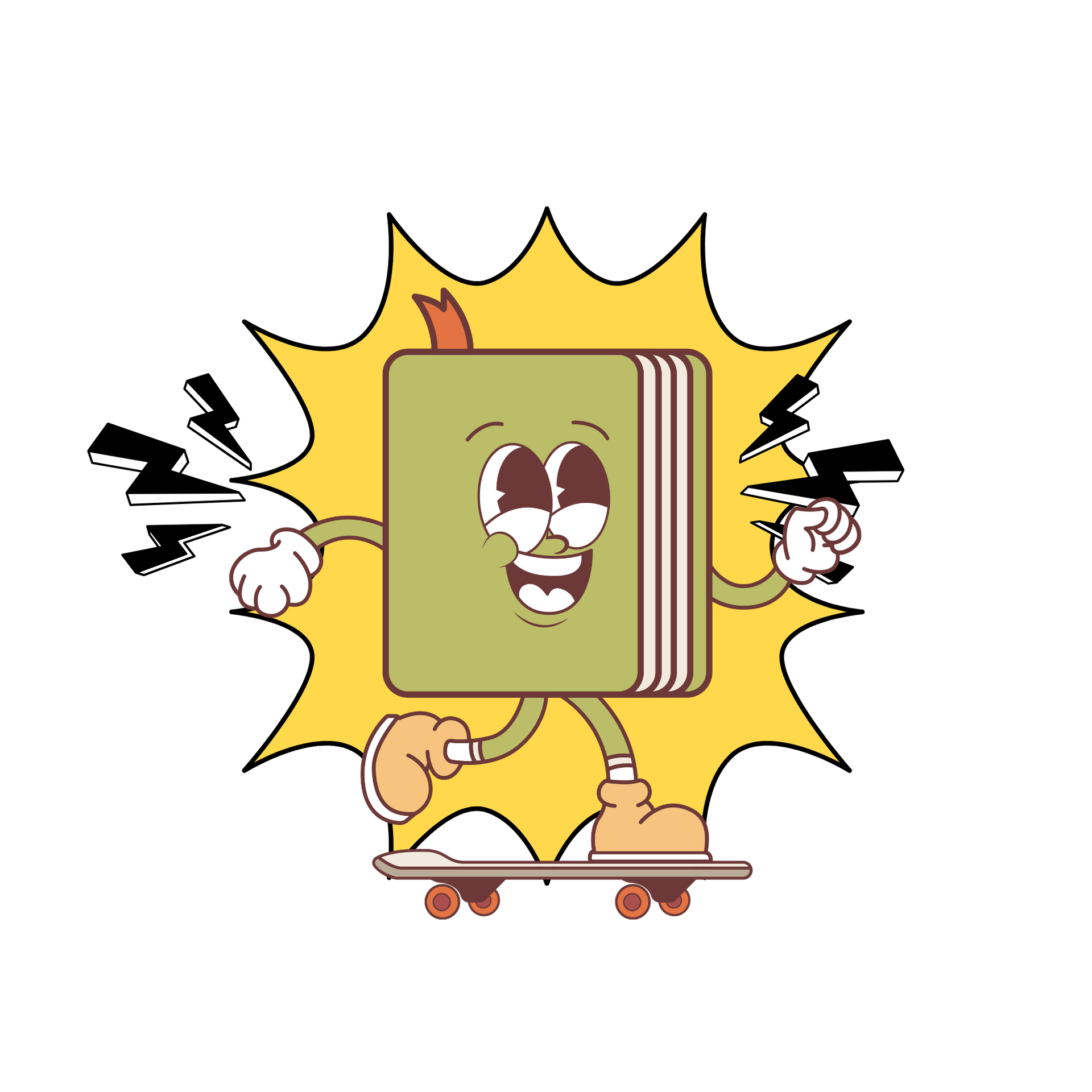 Christmas image glowing neon Santa outline