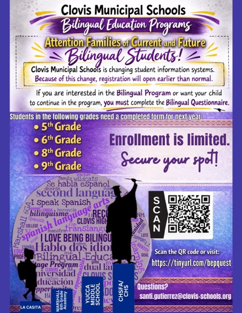 English Bilingual Pogram Flyer 