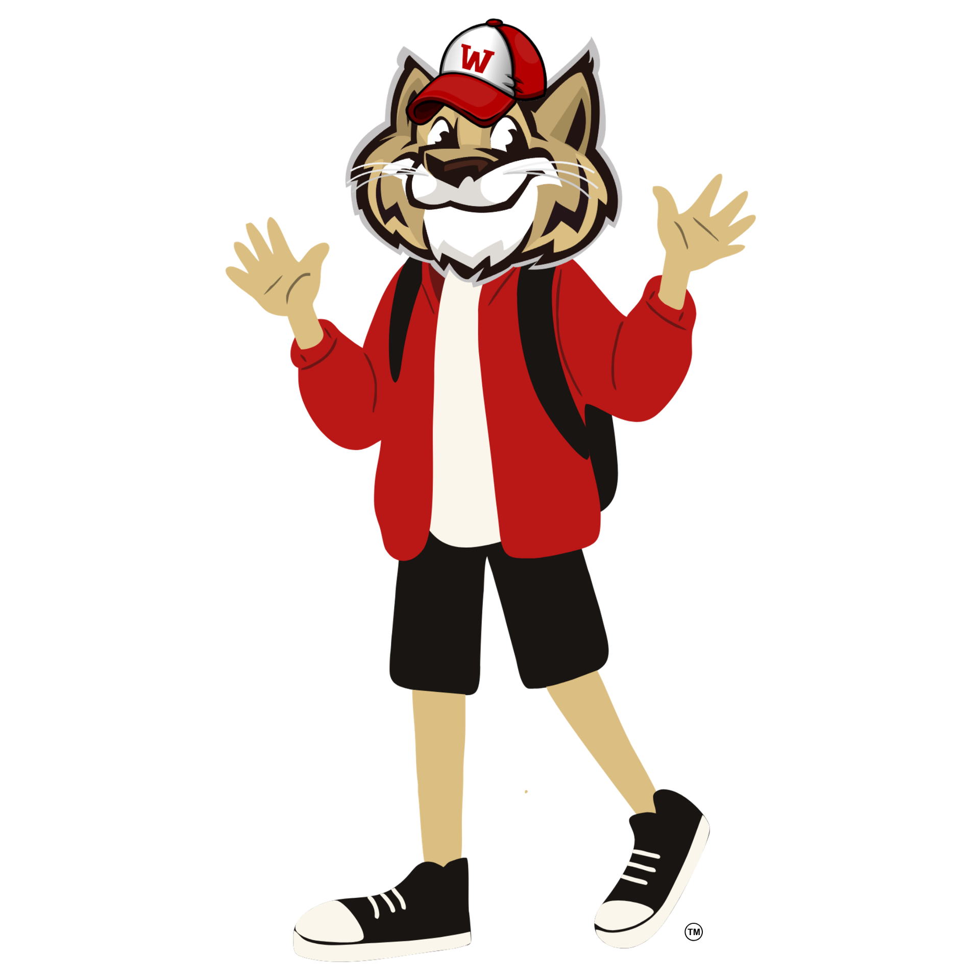 Westwood School Mascot giving a thmbs up