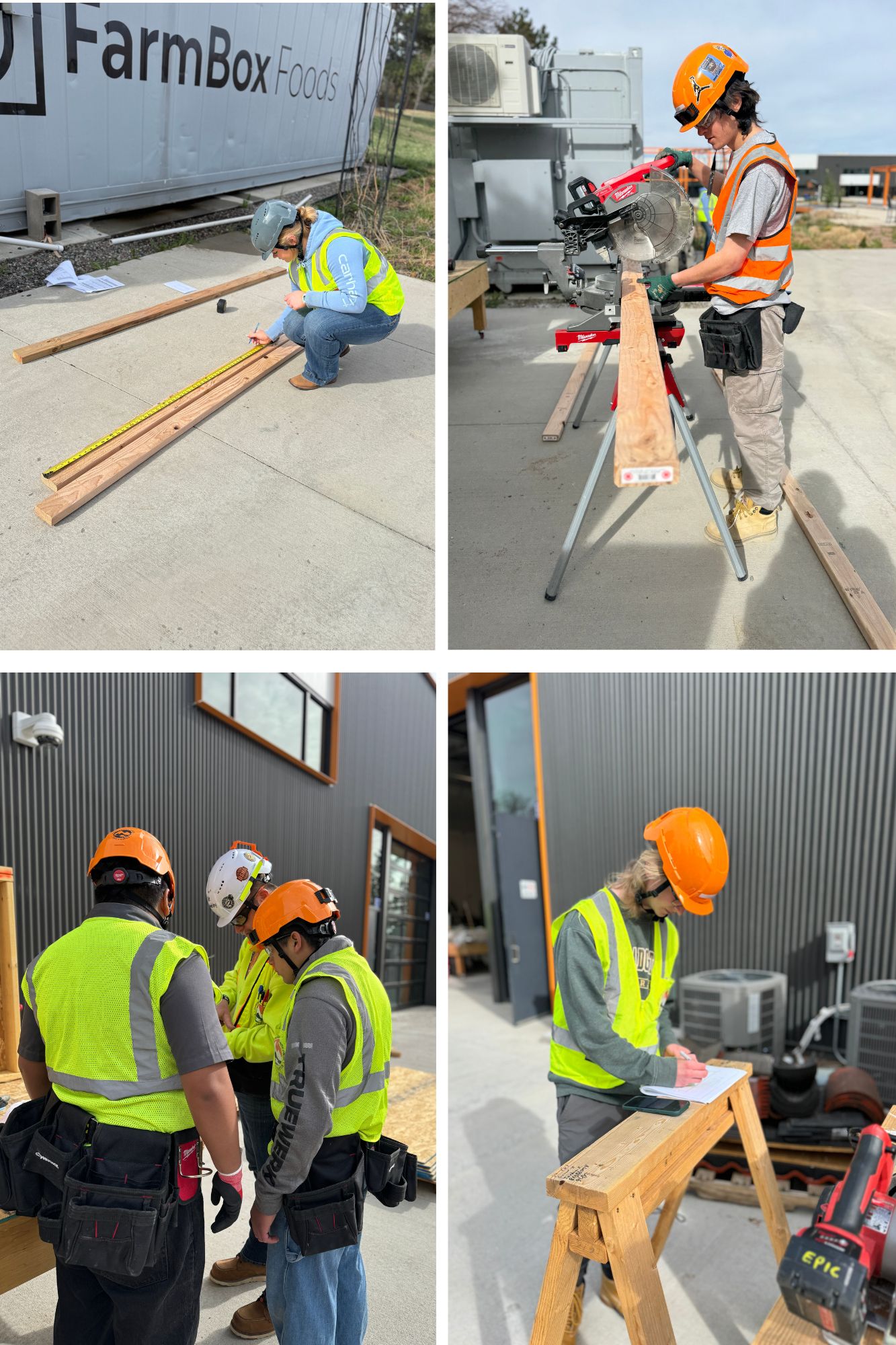 PS students are putting their skills to work! 🏗️ Check out our future builders in action—measuring, cutting, and collaborating on-site as they gain hands-on experience in the trades. Proud of their hard work and commitment to safety!