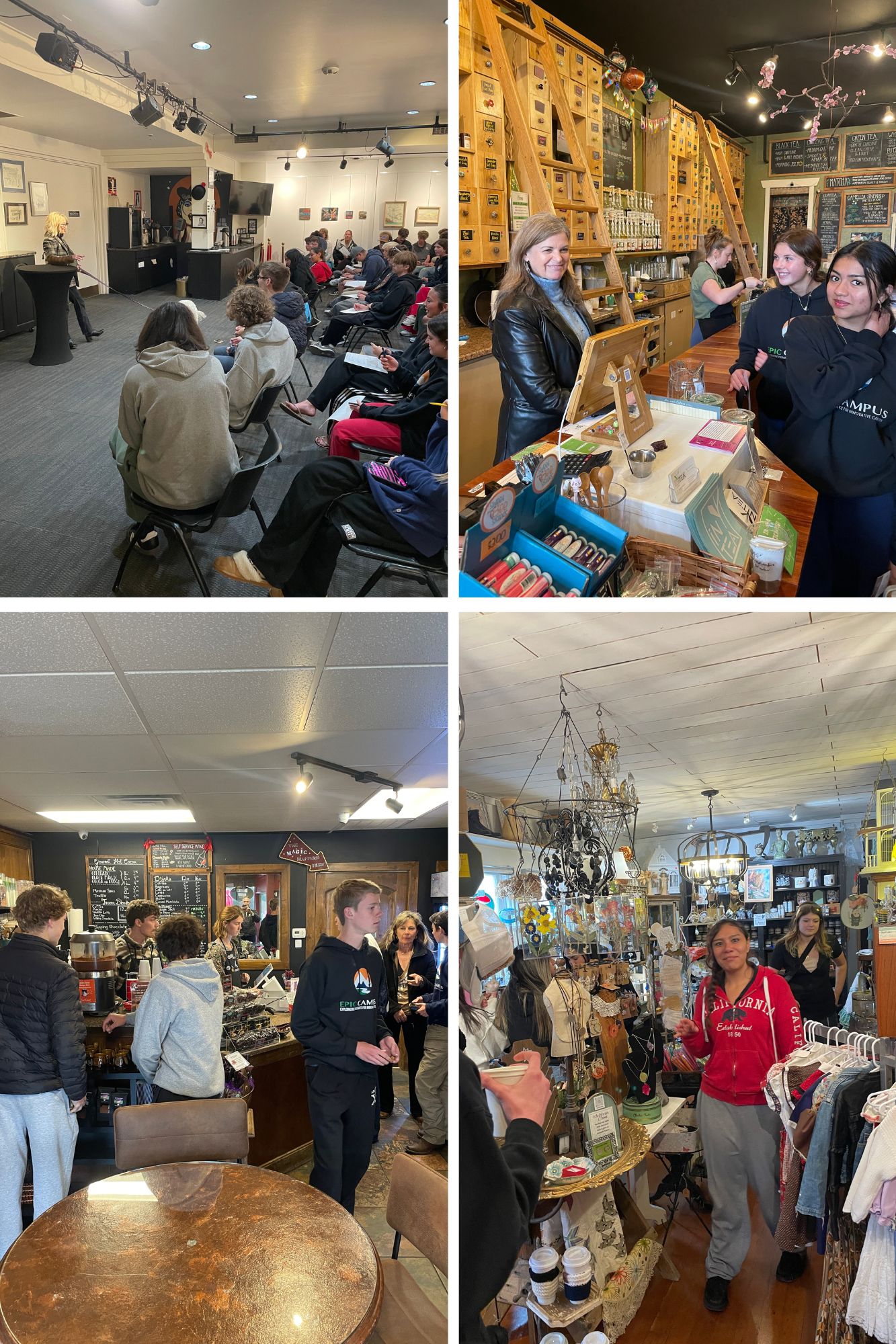 Taking the classroom to the community! 🛍️☕  Our students spent the day exploring the ins and outs of local small businesses. From learning about unique retail operations to hearing first-hand from entrepreneurs, it was an eye-opening look at what it takes to run a successful business right here in our neighborhood.  A huge thank you to our community partners for opening your doors and sharing your expertise with the next generation of business leaders!