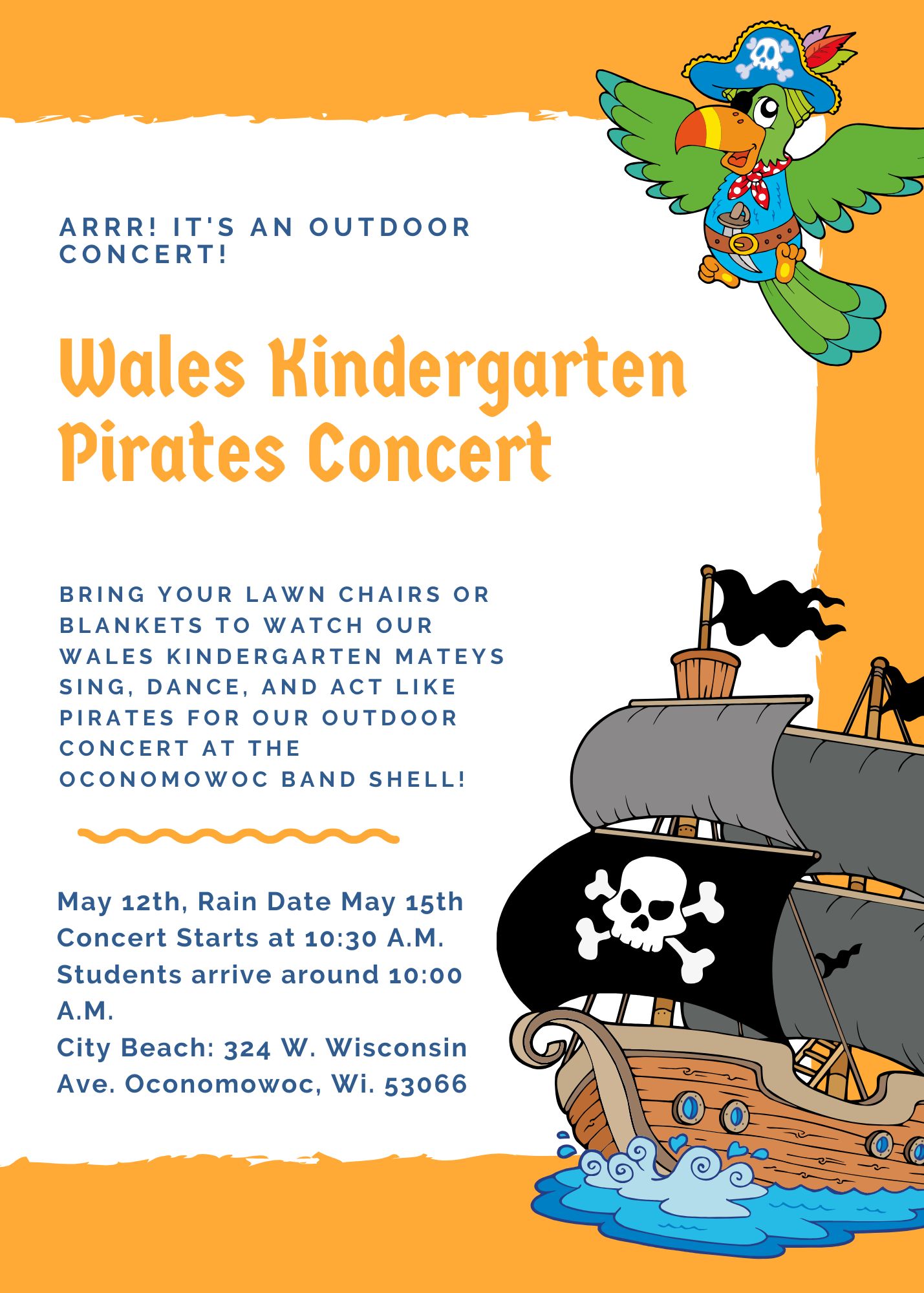 Wales campus music dates