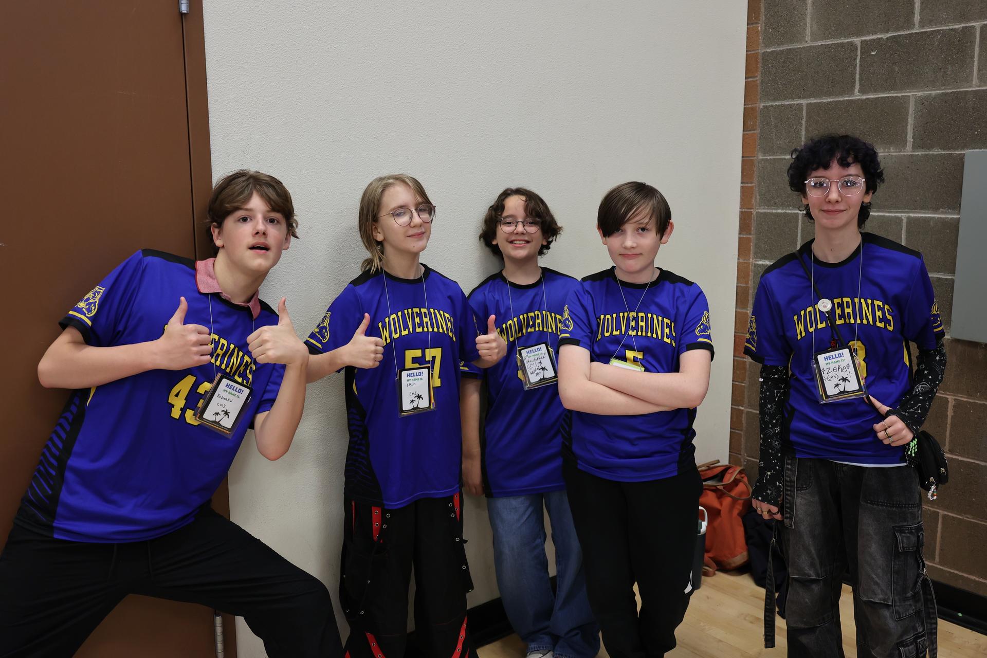 A group of students from Chief Umtuch Middle School